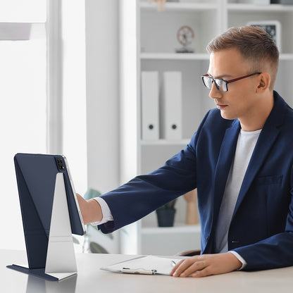 Apple iPad Air 11 2025 M3 Amazingthing Matte Pro Mag Folio Katlanabilir Magnetik Standlı Kılıf