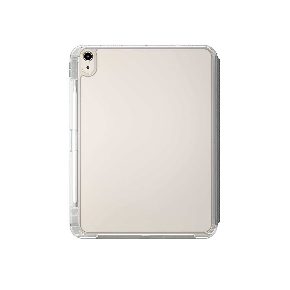 Apple iPad Air 11 2025 M3 Kılıf Skinarma Kalemlikli Arkası Şeffaf Standlı Magnetik Zeta Kılıf