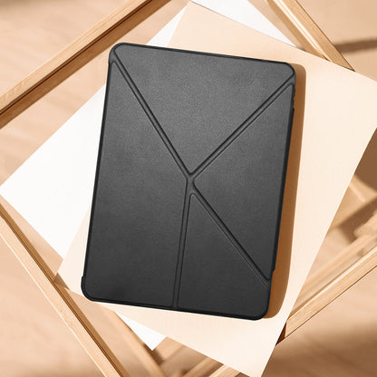 Apple iPad Air 11 2025 M3 Raptic Clear Folio Airbagli Şeffaf Kapaklı Katlanabilir Standlı Kılıf