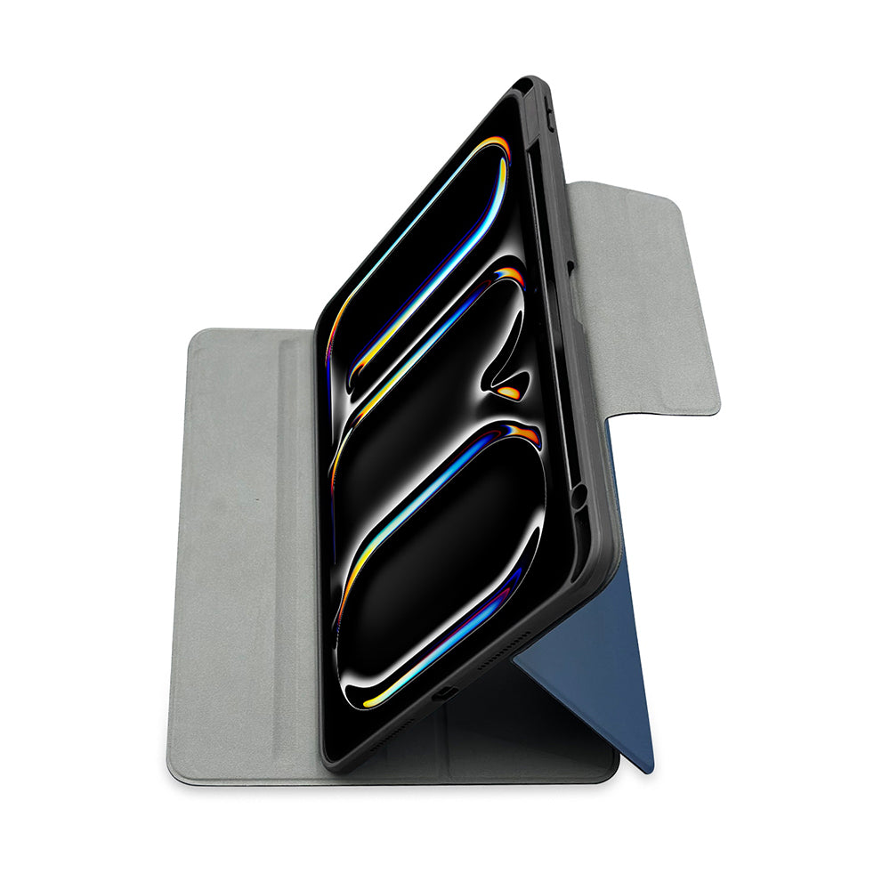 Apple iPad Air 11 2025 M3 Raptic Spin Detachable Folio PU Ayrılabilir Kalem Bölmeli Standlı Kılıf
