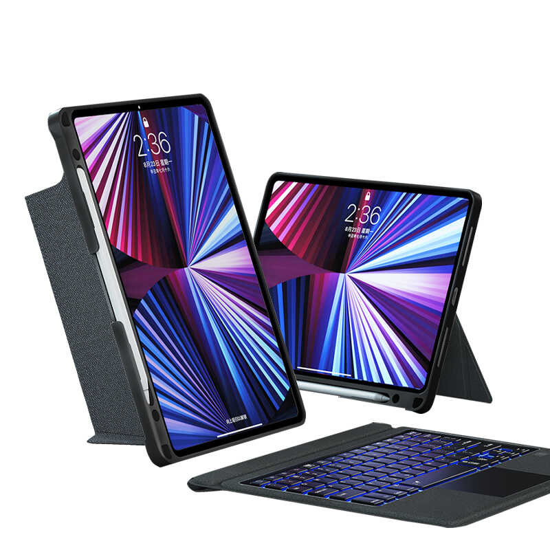 Apple iPad Air 11 2025 M3 Wiwu Mag Touch Klavyeli Standlı Kılıf