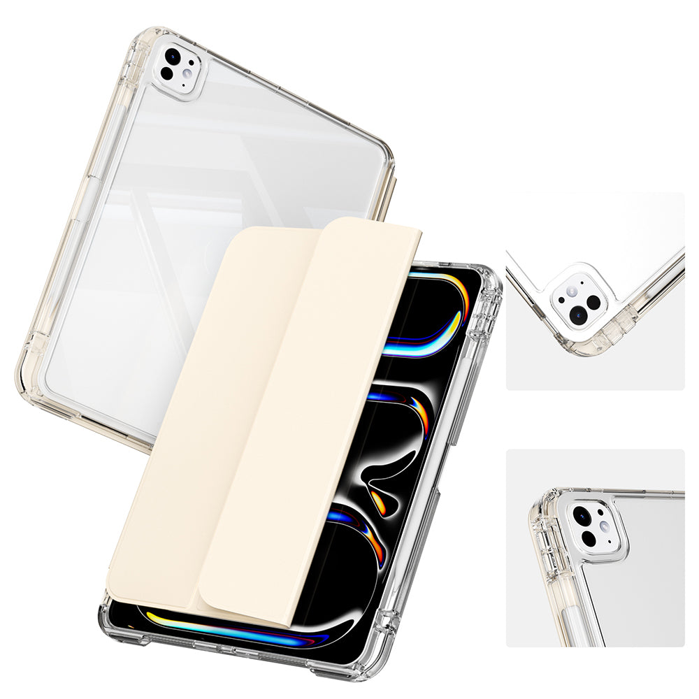 ​Apple iPad Air 13 2024 Kılıf Magnetik Ayrılabilen Airbagli Zore Sliding Tablet Kılıfı