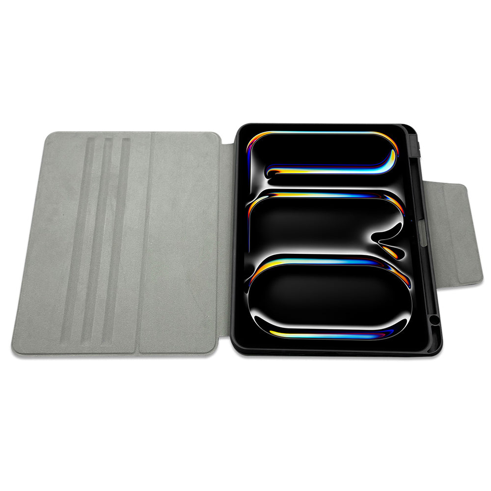 Apple iPad Air 13 2024 Raptic Spin Detachable Folio PU Ayrılabilir Kalem Bölmeli Standlı Kılıf