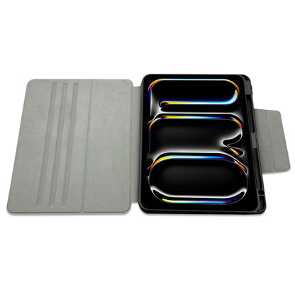 Apple iPad Air 13 2024 Raptic Spin Detachable Folio PU Ayrılabilir Kalem Bölmeli Standlı Kılıf