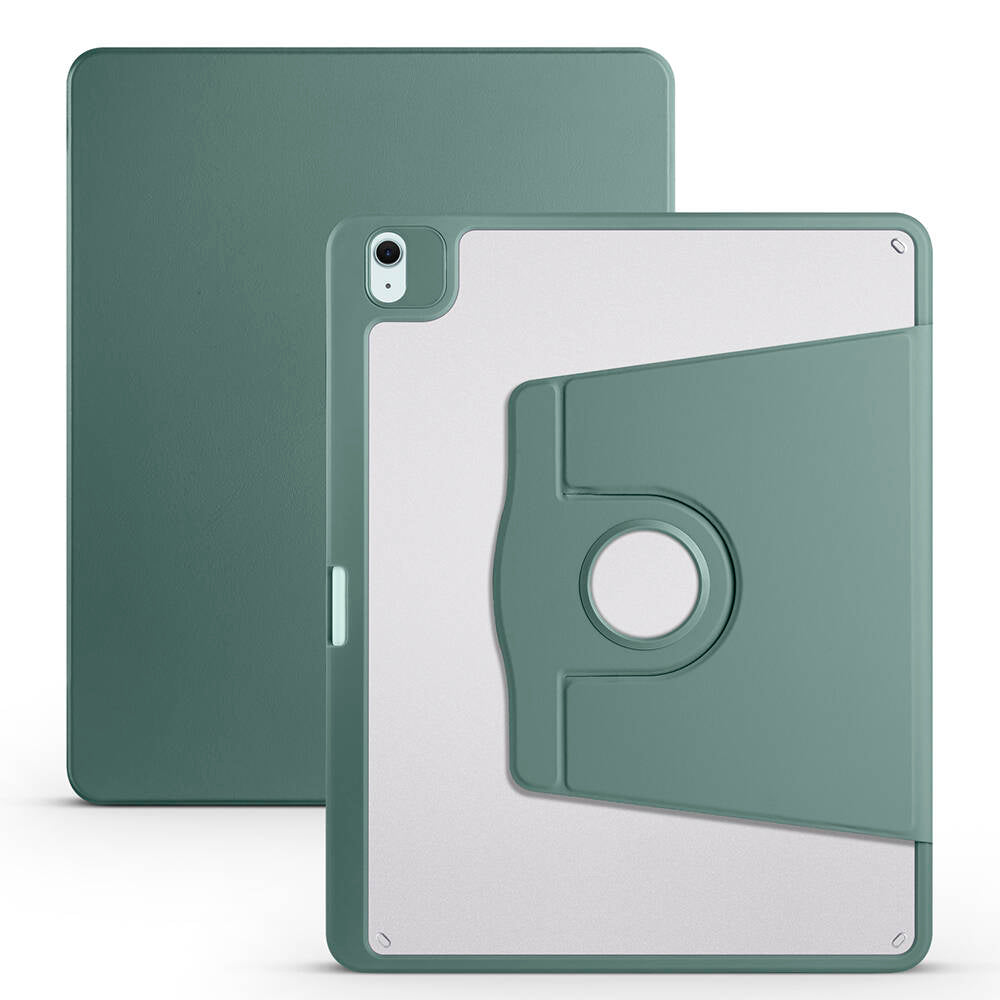 Apple iPad Air 13 2025 M3 Kılıf Zore Termik Kalem Bölmeli Dönebilen Standlı Kılıf