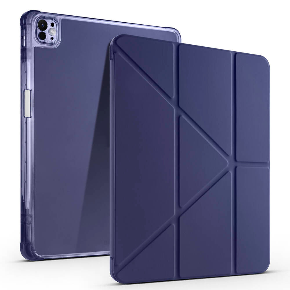 Apple iPad Air 13 2025 M3 Kılıf Zore Tri Folding Kalem Bölmeli Standlı Kılıf