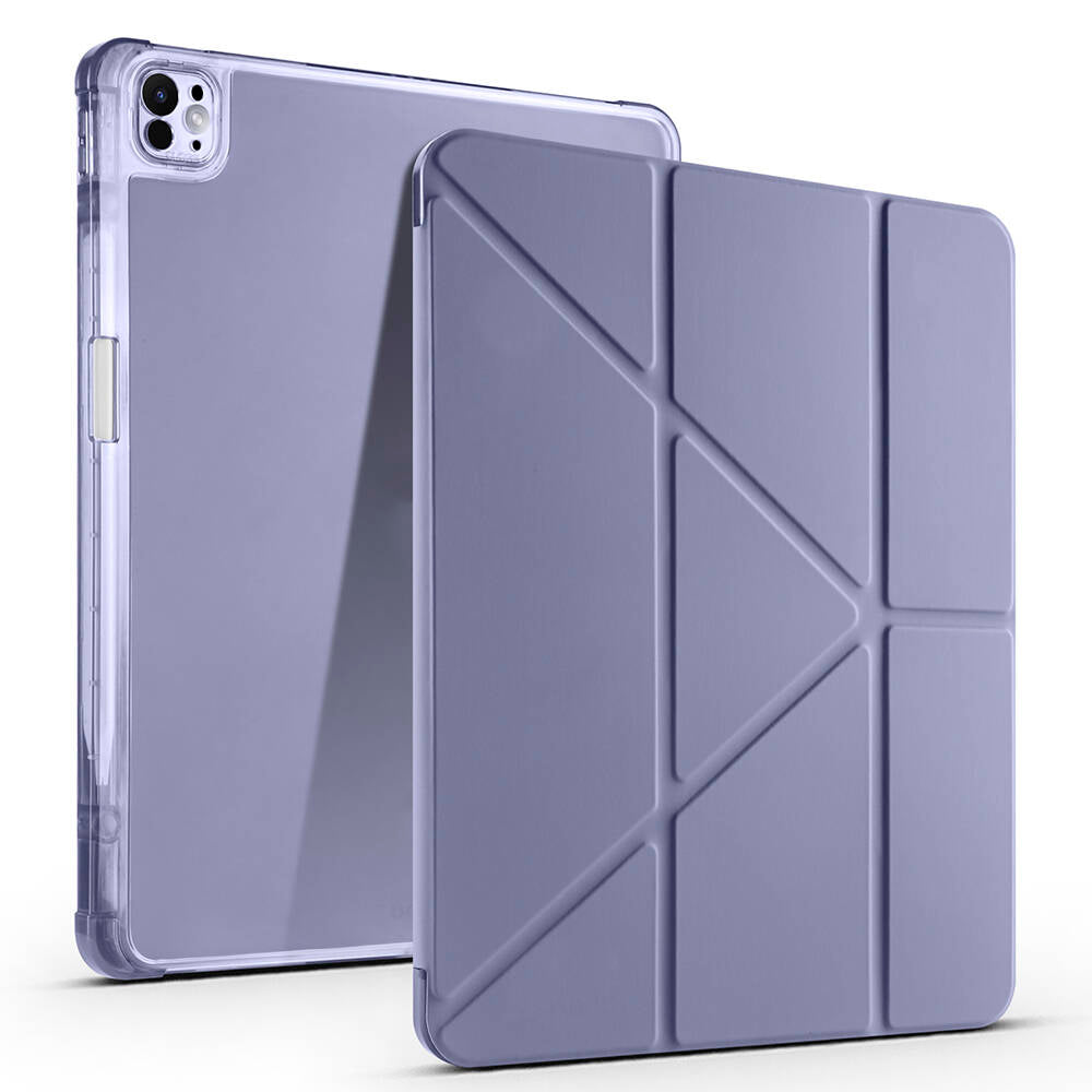 Apple iPad Air 13 2025 M3 Kılıf Zore Tri Folding Kalem Bölmeli Standlı Kılıf