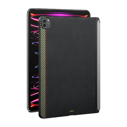 Apple iPad Pro 11 2021 (3.Nesil) Kılıf Aramid Fiber Pitaka Ultra-Slim Classic Serisi Tablet Kapak