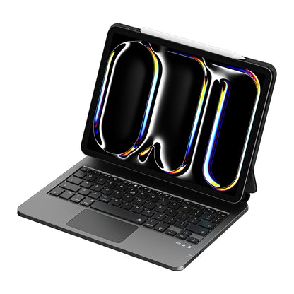 Apple iPad Pro 12.9 2020 (4.Nesil) Wiwu MK-003 Gizli Kalem Bölmeli Klavyeli Standlı Kılıf