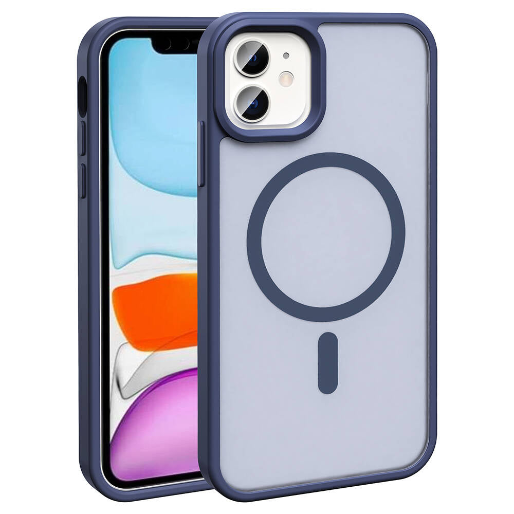 Apple iPhone 11 Kılıf M-safe Şarj Özellikli Mat Arka Yüzey Zore Sio Kapak