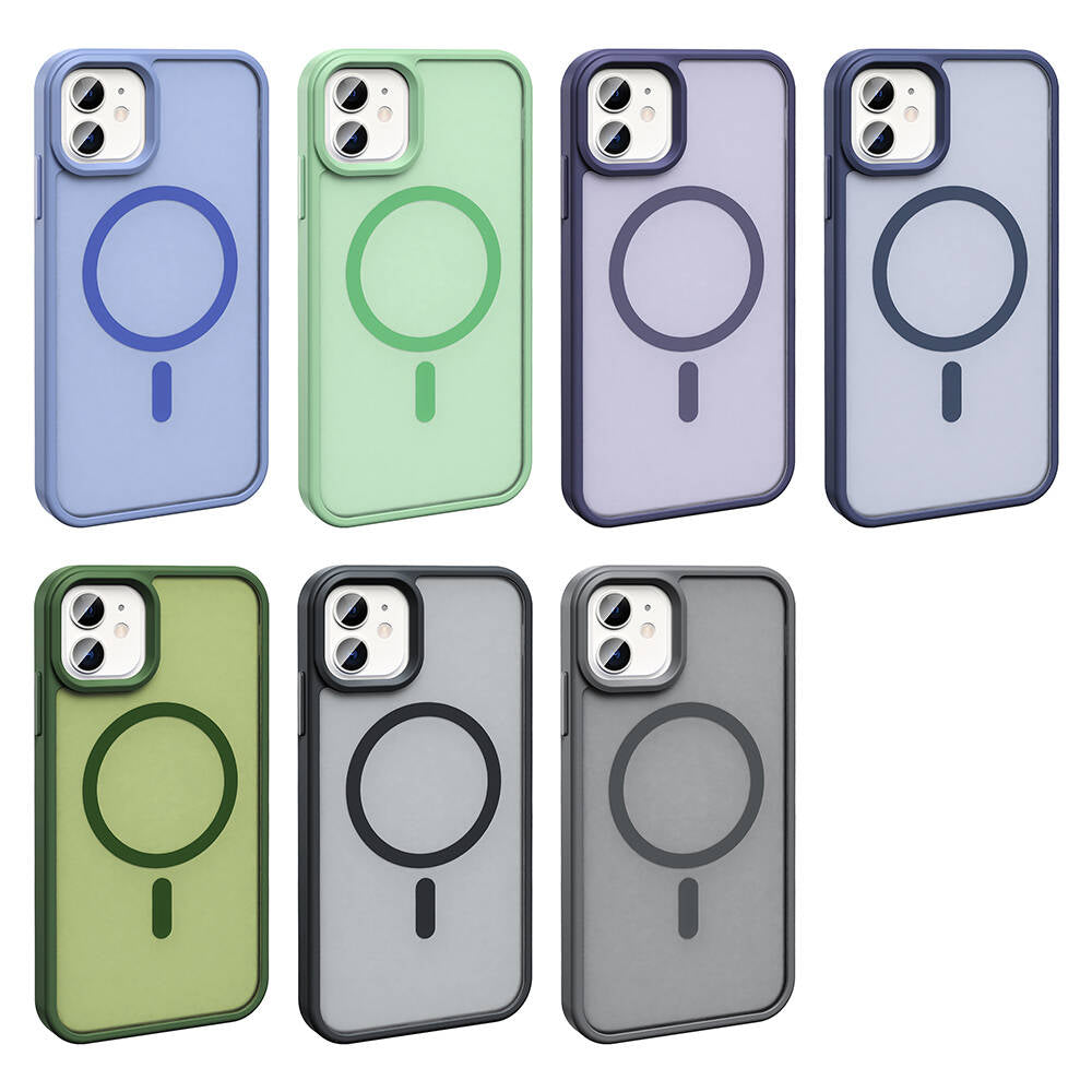 Apple iPhone 11 Kılıf M-safe Şarj Özellikli Mat Arka Yüzey Zore Sio Kapak