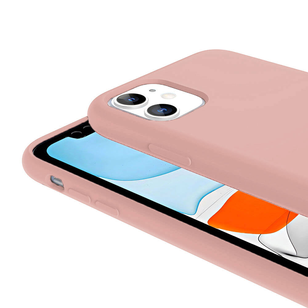 Apple iPhone 11 Kılıf M-safe Şarj Özellikli Sıvı Teknolojili Silinebilir Sert Zore Kivi Kapak