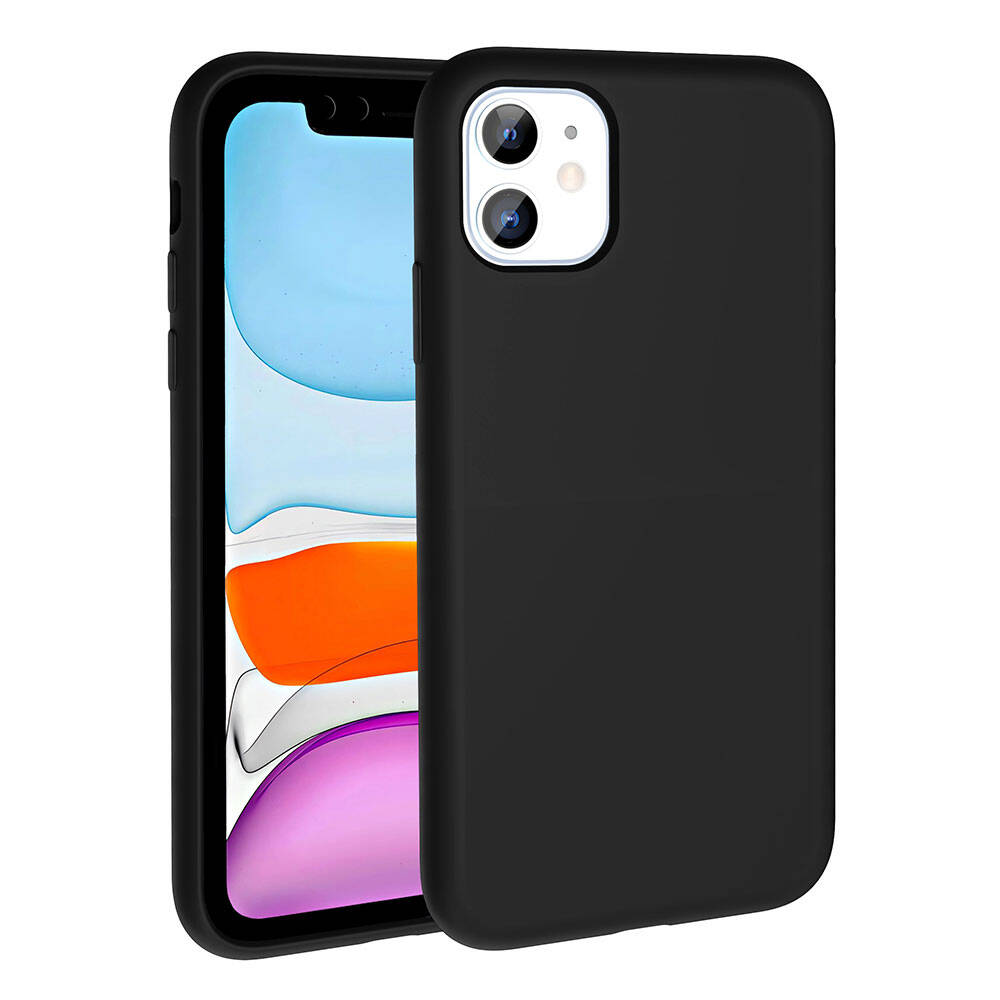 Apple iPhone 11 Kılıf M-safe Şarj Özellikli Sıvı Teknolojili Silinebilir Sert Zore Kivi Kapak