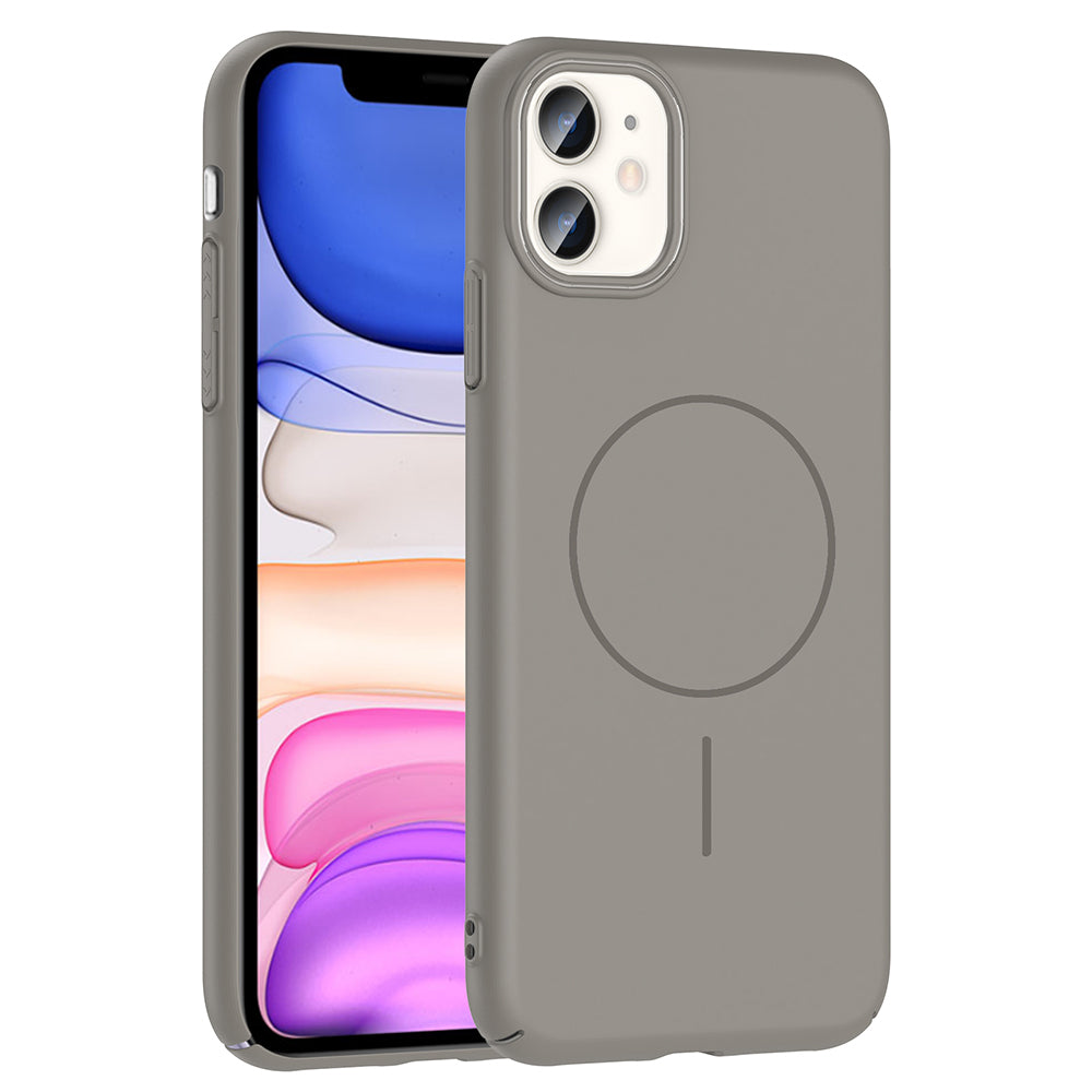 Apple iPhone 11 Kılıf M-safe Şarj Özellikli Zore Ruby Sert Kapak