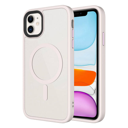 Apple iPhone 11 Kılıf Mat Arka Yüzey Wireless Şarj Özellikli Zore Flet M-safe Kapak