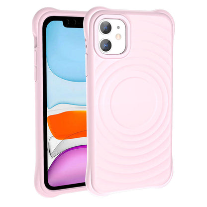 Apple iPhone 11 M-safe Şarj Özellikli Airbagli Mat Görünümlü Zore Hepi Kapak