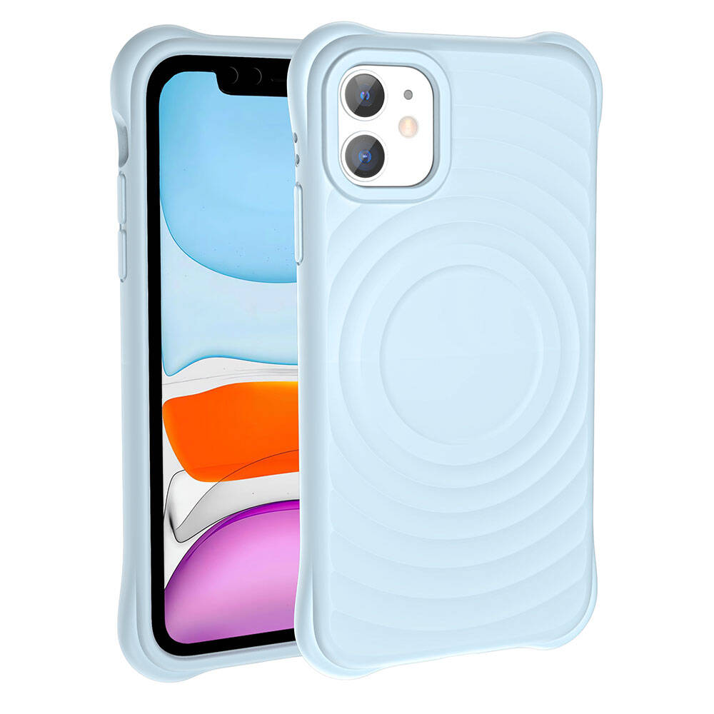 Apple iPhone 11 M-safe Şarj Özellikli Airbagli Mat Görünümlü Zore Hepi Kapak