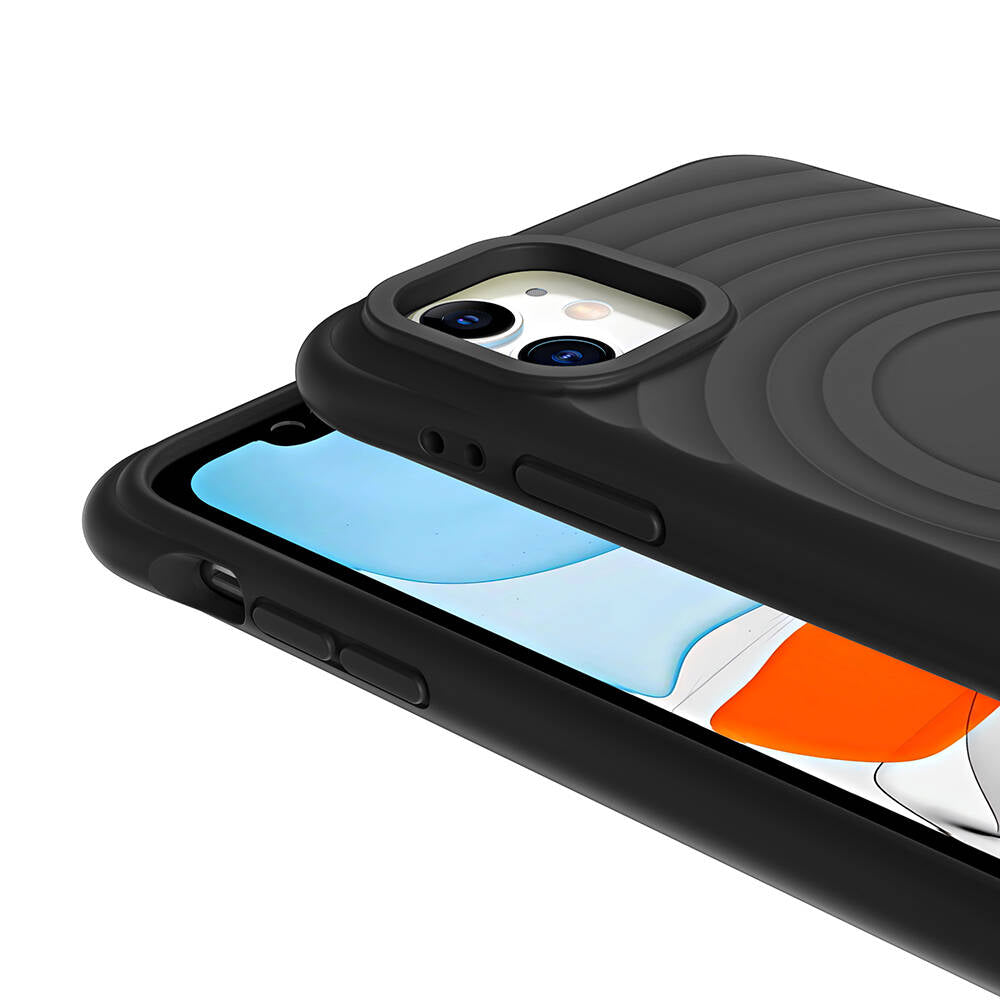 Apple iPhone 11 M-safe Şarj Özellikli Airbagli Mat Görünümlü Zore Hepi Kapak