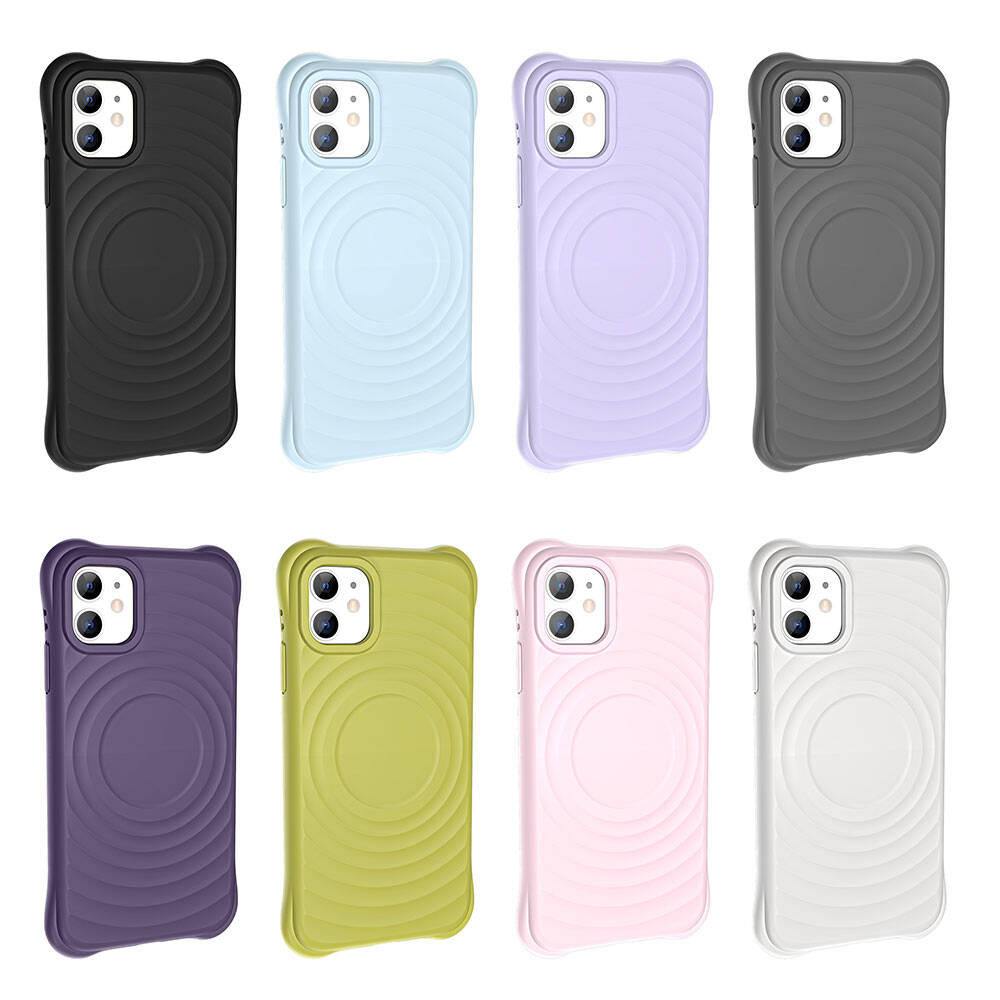 Apple iPhone 11 M-safe Şarj Özellikli Airbagli Mat Görünümlü Zore Hepi Kapak