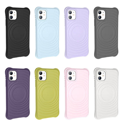 Apple iPhone 11 M-safe Şarj Özellikli Airbagli Mat Görünümlü Zore Hepi Kapak