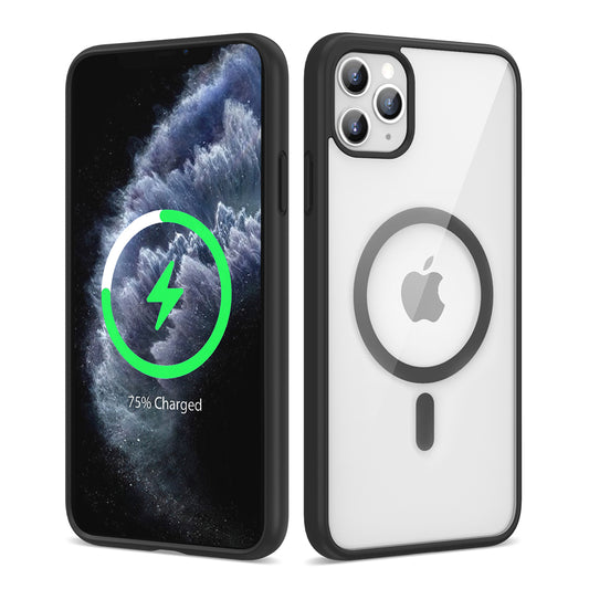 Apple iPhone 11 Pro Max Kılıf M-safe Wireless Şarj Özellikli Silikon Zore Ege Kapak