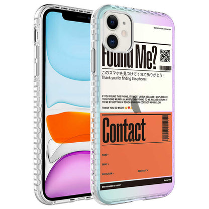 Apple iPhone 12 Kılıf Airbag Kenarlı Renkli Desenli Silikon Zore Elegans Kapak