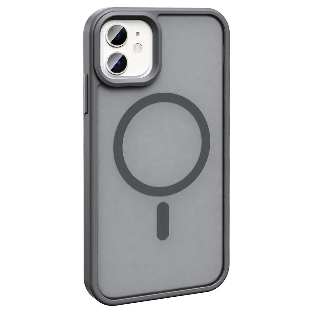 Apple iPhone 12 Kılıf M-safe Şarj Özellikli Mat Arka Yüzey Zore Sio Kapak