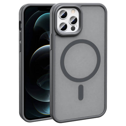 Apple iPhone 12 Pro Kılıf M-safe Şarj Özellikli Mat Arka Yüzey Zore Sio Kapak