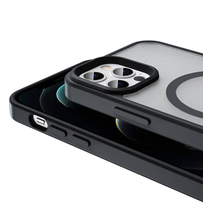 Apple iPhone 12 Pro Kılıf M-safe Şarj Özellikli Mat Arka Yüzey Zore Sio Kapak