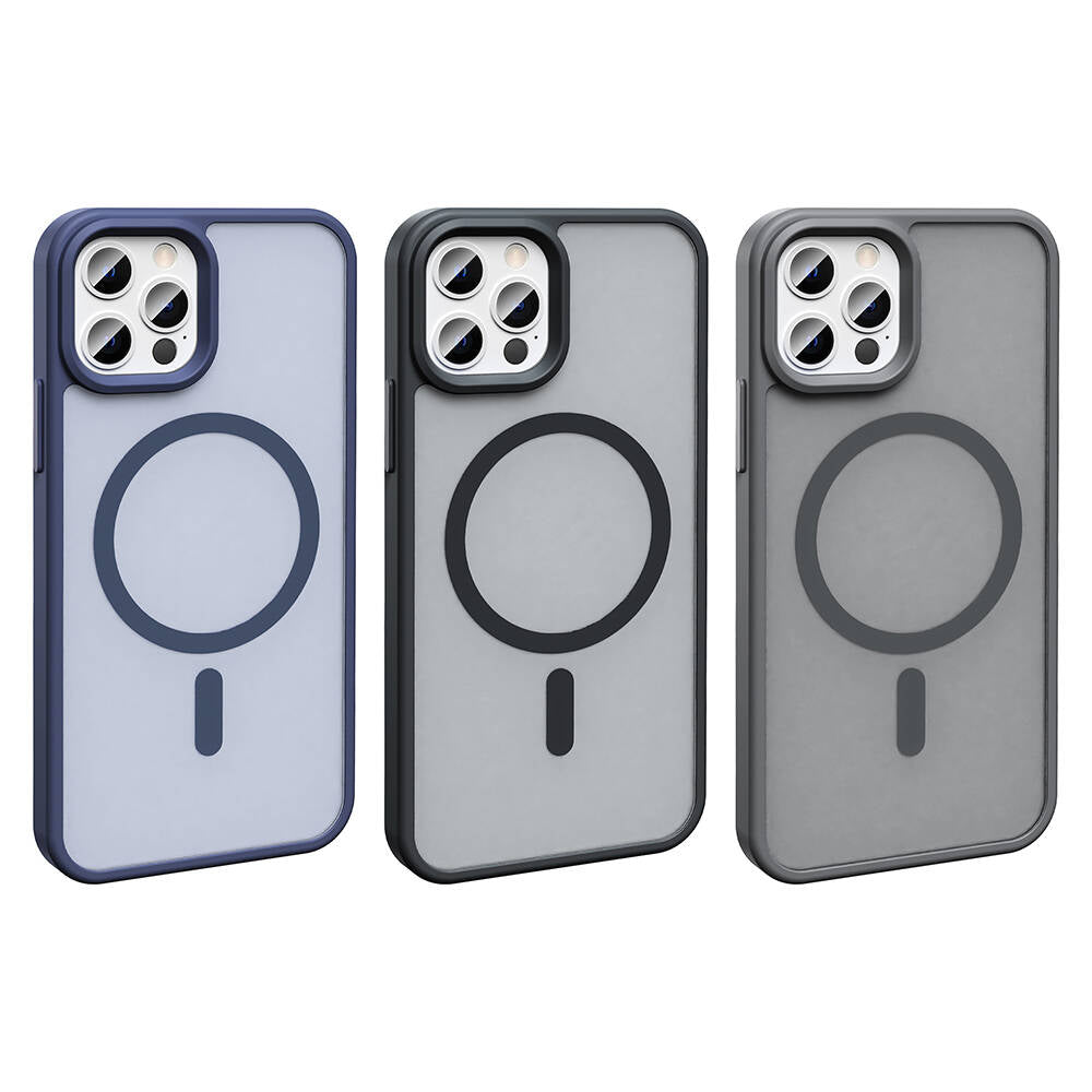 Apple iPhone 12 Pro Kılıf M-safe Şarj Özellikli Mat Arka Yüzey Zore Sio Kapak