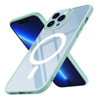 Apple iPhone 12 Pro Kılıf Wireless Şarj Özellikli Zore Krom M-safe Silikon Kapak