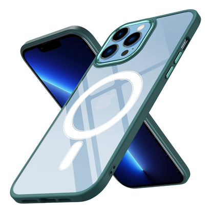 Apple iPhone 12 Pro Kılıf Wireless Şarj Özellikli Zore Krom M-safe Silikon Kapak