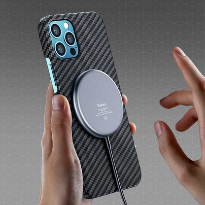 Apple iPhone 12 Pro Max Kılıf Benks MFİ M-safe Magnetic Aramid Kapak