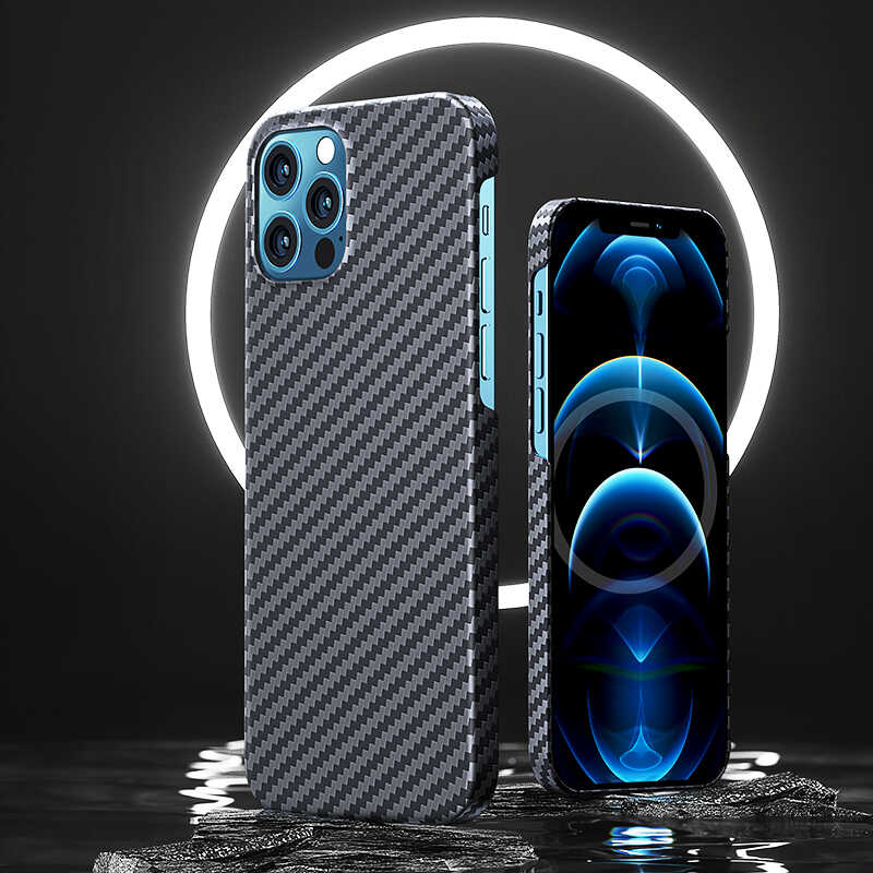 Apple iPhone 12 Pro Max Kılıf Benks MFİ M-safe Magnetic Aramid Kapak