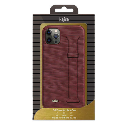Apple iPhone 12 Pro Max Kılıf Kajsa Wave Pattern Handstrap Kapak