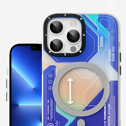 Apple iPhone 12 Pro Max Kılıf M-safe Şarj Özellikli YoungKit Metaverse Serisi Kapak