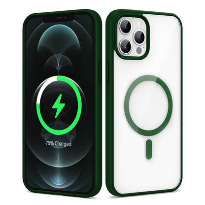 Apple iPhone 12 Pro Max Kılıf M-safe Wireless Şarj Özellikli Silikon Zore Ege Kapak