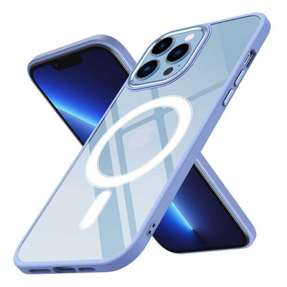 Apple iPhone 12 Pro Max Kılıf Wireless Şarj Özellikli Zore Krom M-safe Silikon Kapak