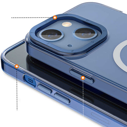 Apple iPhone 13 Kılıf M-safe Şarj Özellikli Youngkit Coloured Glaze Serisi Kapak