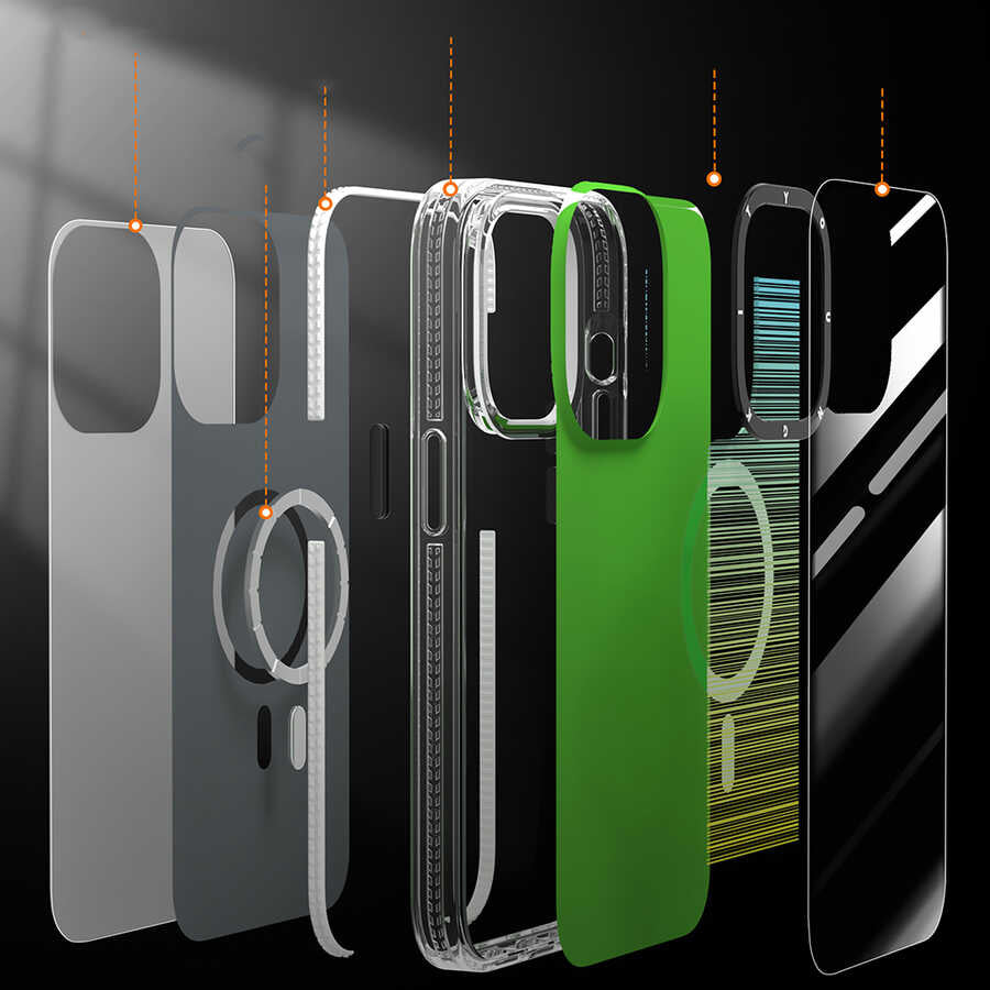 Apple iPhone 13 Kılıf M-safe Şarj Özellikli Youngkit Pure Serisi Kapak