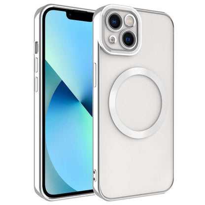 Apple iPhone 13 Kılıf M-safe Wireless Şarj Özellikli Zore Setro Silikon