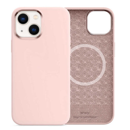Apple iPhone 13 Kılıf Wiwu M-safe Magnetic Silikon Kapak