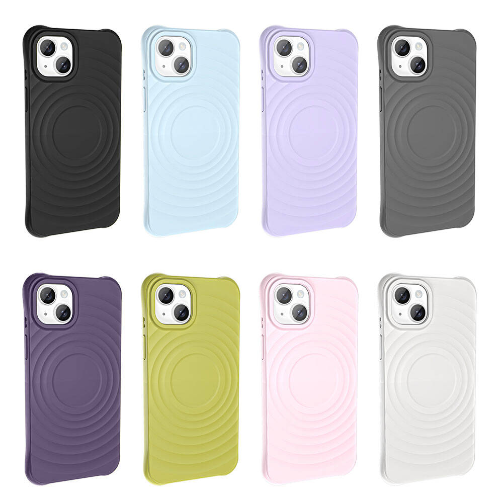 Apple iPhone 13 M-safe Şarj Özellikli Airbagli Mat Görünümlü Zore Hepi Kapak