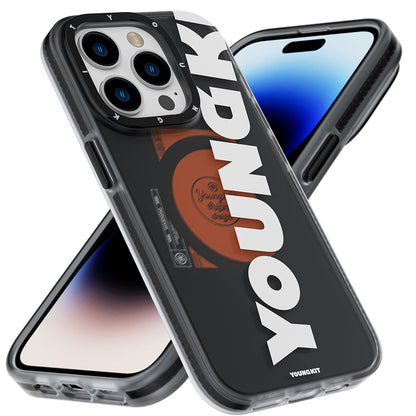 Apple iPhone 13 Pro Kılıf M-safe Şarj Özellikli Youngkit Binfen Serisi Yazı Temalı Kapak