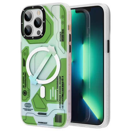 Apple iPhone 13 Pro Kılıf M-safe Şarj Özellikli YoungKit Metaverse Serisi Kapak