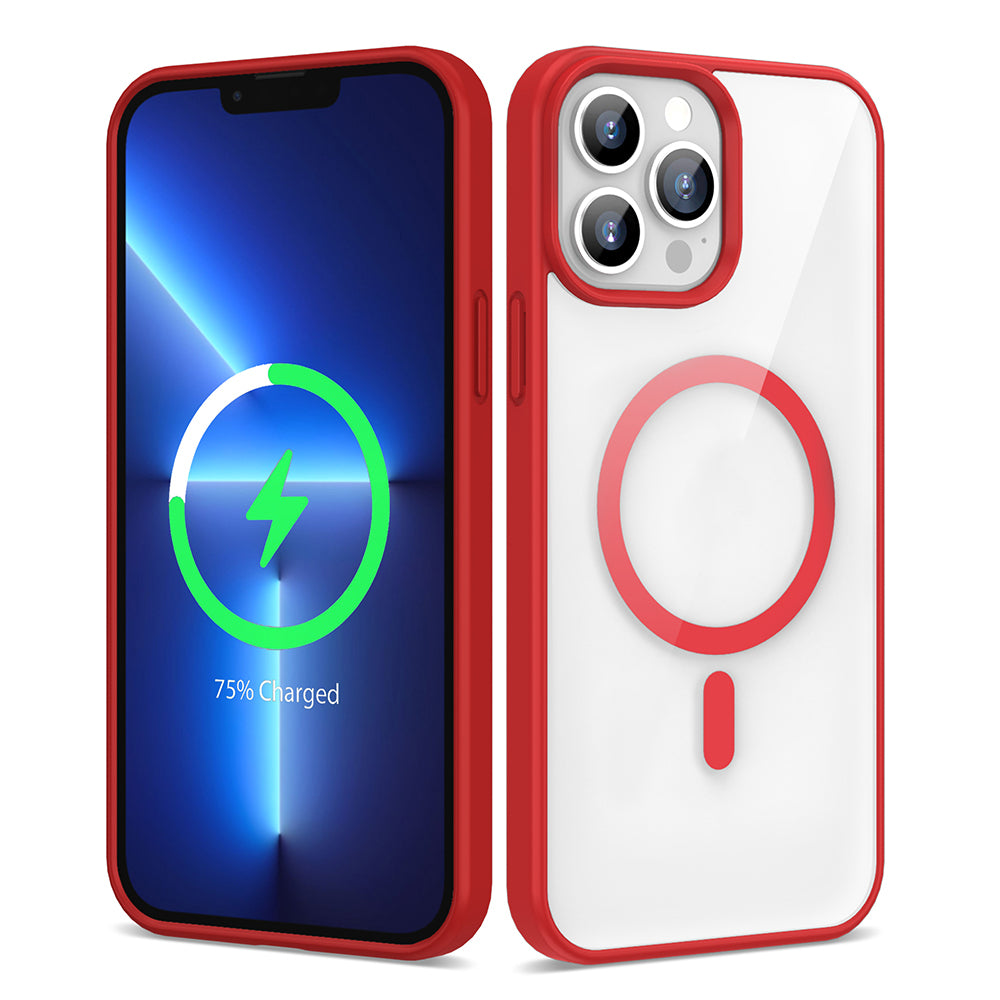 Apple iPhone 13 Pro Kılıf M-safe Wireless Şarj Özellikli Silikon Zore Ege Kapak