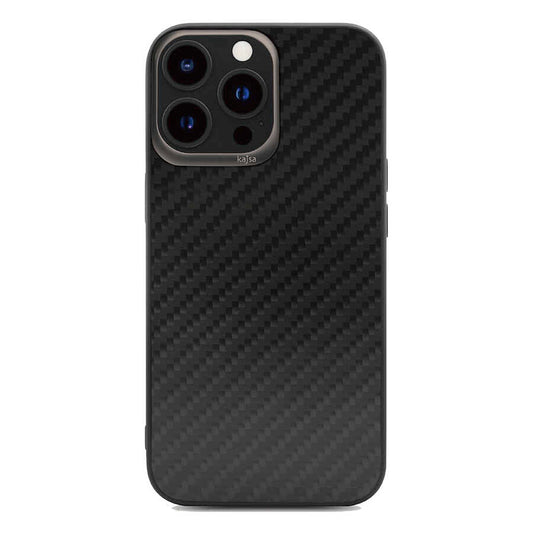 Apple iPhone 13 Pro Max Kılıf Kajsa Carbon Fiber Collection Arka Kapak