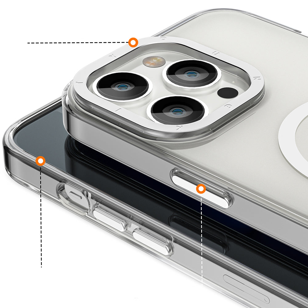 Apple iPhone 13 Pro Max Kılıf M-safe Şarj Özellikli Youngkit Coloured Glaze Serisi Kapak