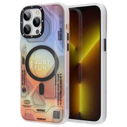 Apple iPhone 13 Pro Max Kılıf M-safe Şarj Özellikli YoungKit Metaverse Serisi Kapak