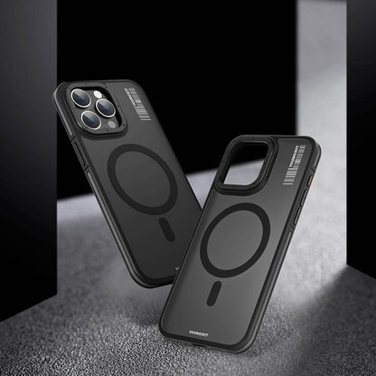 Apple iPhone 13 Pro Max Kılıf M-safe Şarj Özellikli Youngkit Rock Sand Serisi Kapak